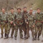 Мајор Пурковић са саборцима.